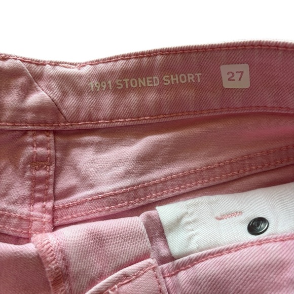 Volcom 1991 Stoned Frayed Hem Women Size 27 Shorts In Pink - Picture 2 of 5